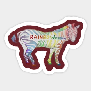 RAINBOW ZEBRA Sticker